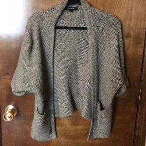 Grey knit cardigan